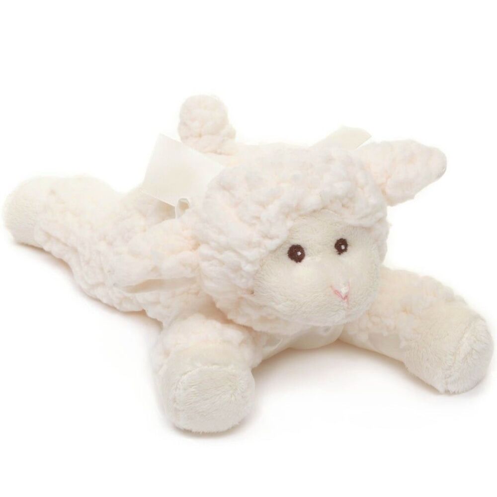 Bearington 8" Plush Rattle Lamb Baby Baa‎ My First Stuffed Animal Toy